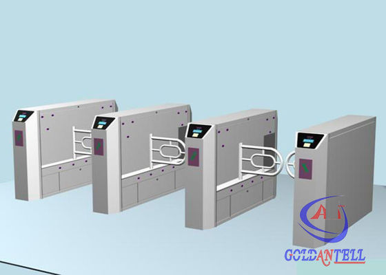 LED Display Alarm Security Swing Barrier Gate for Bus Station , Exhibition Hall and Airport