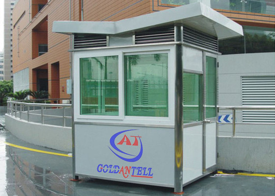 Portable Security Guard Booths , Outdoor House Stainless Steel Guard