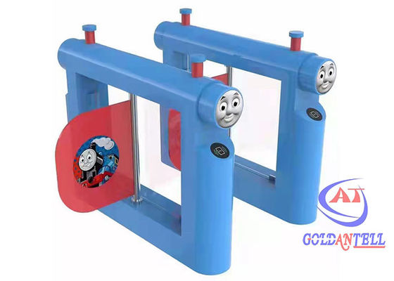 kindergarten Swing Barrier Gate 600 - 900mm Passage width bi direction adjustable