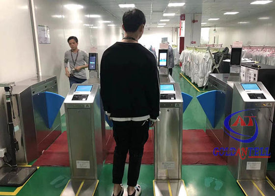 Electric Flap Barrier Turnstile Speed ESD Facial Scan Screen Control Software