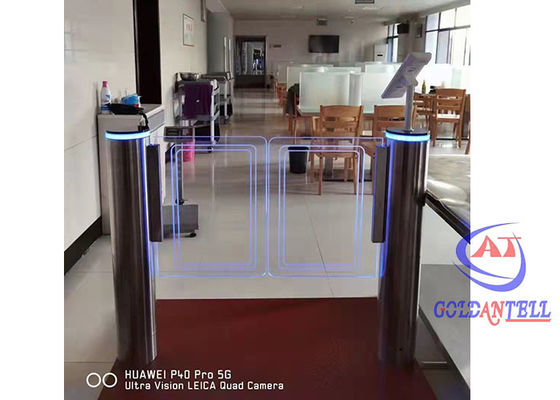Single Pole Swing Barrier Gate Mechanical Pedestrians Face Reader Security Turnstile Gate