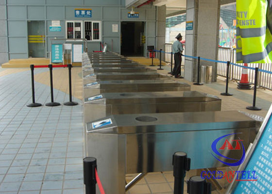 Ticket management Barcode Reader turnstile entry systems with integrated Touch Screen