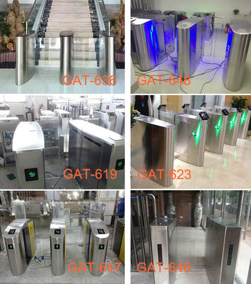 Full Automatic Speed Gate Turnstile with 550mm-600mm Passage Width 30-40 Persons/Min Pass Speed and IP54 Protection