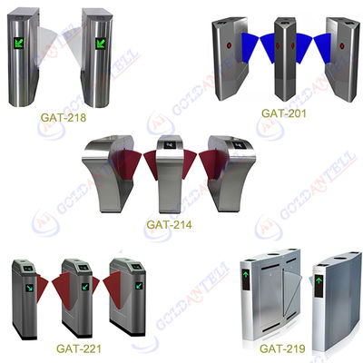 CE Approved Bi-Directional Steel Gate Turnstile with Smart Card RFID Interface and IP54 Protection