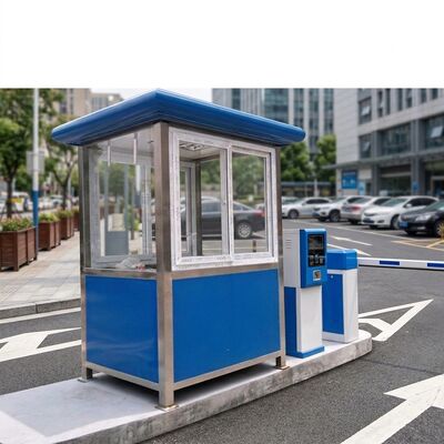 Stainless Steel Modern Portable Security Booth Optional Window Suitable for Guard Stations and Temporary Security Posts