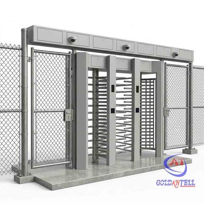 Extra Wide Full Height Turnstile with LED People Counter Biometric Fingerprint for Stadium Crowd Control and Site CE