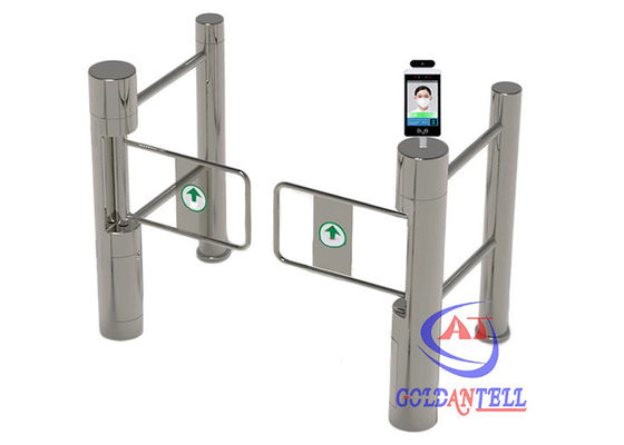 CE Certificate Entrance And Exit Control 304SS Automatic Supermarket Swing Gate
