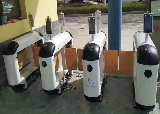 RFID Barcode Facial Recognition Flap Barrier Gate Pedestrian Access Control System