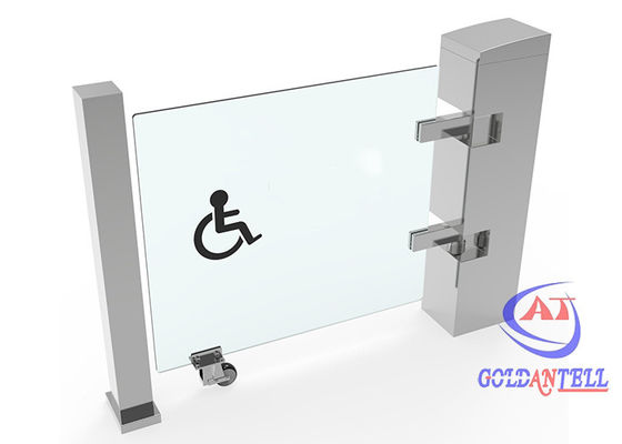 Servo Motor Pedestrian Barrier Gates Slim Wide Lane Remote Control