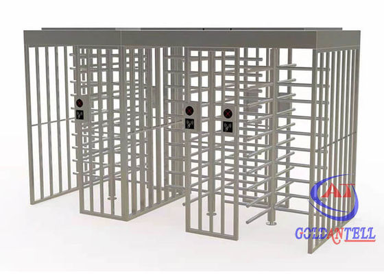Pedestrian Electronic Barrier Gate SUS304 Rotate Full Height Turnstile