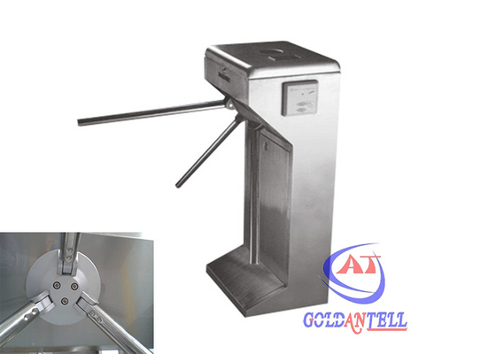 Waist Height Stainless Steel Automatic Tripod Turnstile Gate Counter Function With Reading Card Control