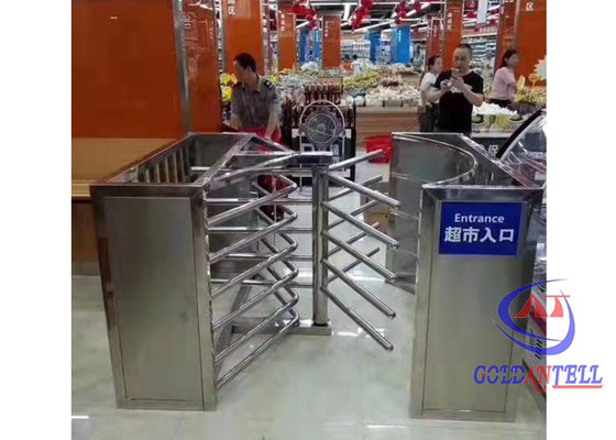 RFID LED Ditector ครึ่งความสูงประตู Turnstile เคาน์เตอร์อิเล็กทรอนิกส์สำหรับร้านค้าซูเปอร์มาร์เก็ตห้องน้ำ