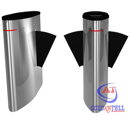 เข้าออกบัตร RFID / ลายนิ้วมือ / เครื่องทดสอบ ESD Flap Barrier Turnstile Automatic Control System
