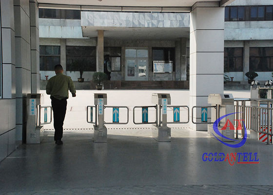 Dual Core Bidirectional Automatic Swing Barrier Gate , Electric Swing Gate with RS485 / 232 Communication interface