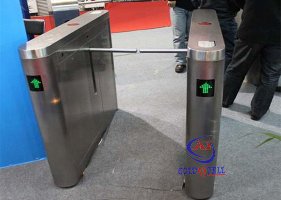 IC ID Card Silvery Drop Arm Turnstile Di - directional Barrier Arm Gates CE Approved