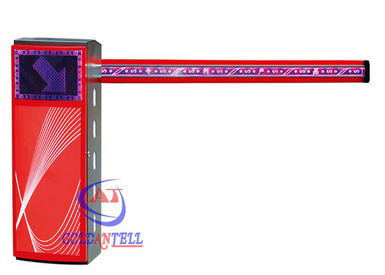 การออกแบบไฟ LED สิทธิบัตร 1M-6M Pole Intelligent Boom Gate Systems, Cold Roller Steel Barrier