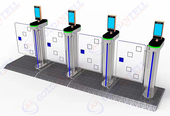 Digital 7 Inch Face Recognition Turnstile Access Control ประตูหมุนความเร็วสูง