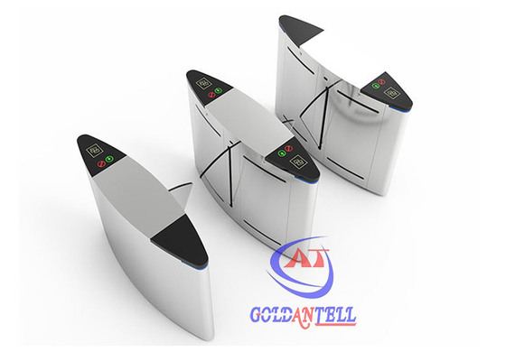 ประตูรั้วหมุนความปลอดภัยความเร็วสูงพร้อมระบบจดจำใบหน้า / RFID Access Control