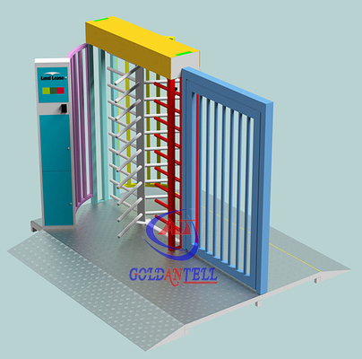 Rfid Acess ที่กำหนดเองควบคุมประตูหมุนความสูงเต็มสำหรับทางเข้าและทางออก