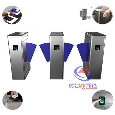 Bi Direction Fingerprint Turnstile Security Gates Waterproof IP54