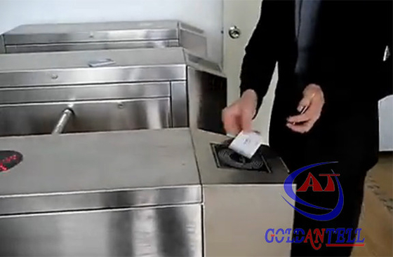 Fast Pass Speed ​​ที่ยืดหยุ่นสำหรับระบบควบคุมบัตร RFID / สายรัดข้อมือพร้อมประตูหมุนอัตโนมัติ