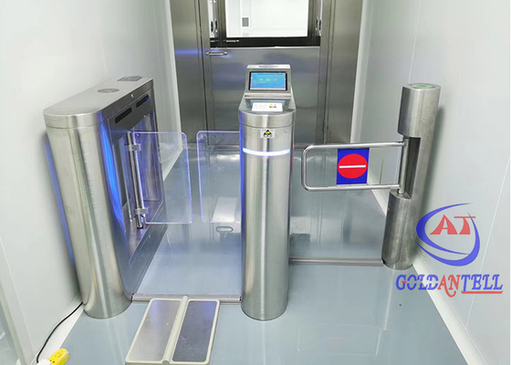 การจดจำใบหน้าทางเข้าประตูหมุนสวิง Barrier Gate พร้อมระบบควบคุมการเข้าออก ESD