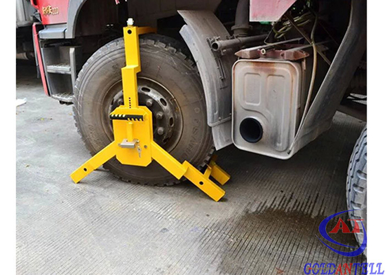 ความปลอดภัย ล็อคยางรถยนต์ที่ทนทาน, ที่หนีบล้อรถพ่วงแบบพกพาสำหรับ Truck