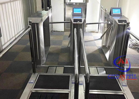 ประตูหมุนเข้าประตูหมุนสแตนเลสอัตโนมัติเต็มรูปแบบ 600mm Face Recognition