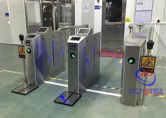 60 ซม. อัตโนมัติจีนโรงงานรหัส QR ลายนิ้วมือการจดจำใบหน้าทางเข้าประตูหมุน Gates