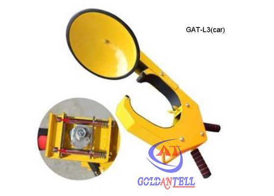 Yellow high Security Car Parking Lock Vehicle Wheel Clamp , A3 Material