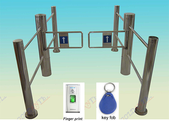 ประตูควบคุมการเข้าออกประตูสวิง Barrier Gate ด้วยอินเทอร์เฟซ RFID