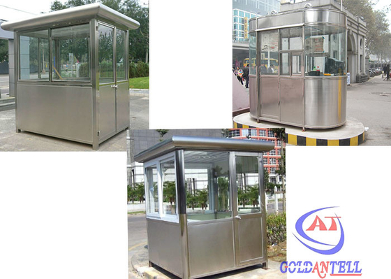ทนทานตู้ยามรักษาความปลอดภัยสำเร็จรูปโครงสร้างเหล็กประตูแผงแซนวิช