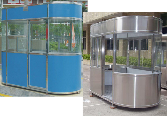 Professional Prefab Guard House โครงสร้างเหล็กกันน้ำกลางแจ้ง