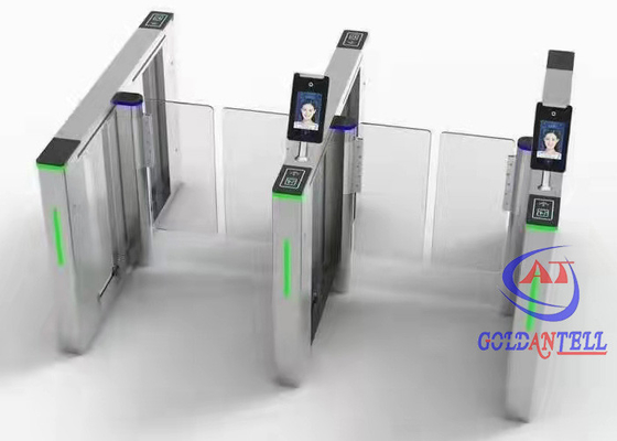 Buzzer Alarm Fastlane Turnstiles เครื่องสแกนลายนิ้วมือ Servo Motor แบบไม่มีแปรงสำหรับสำนักงาน