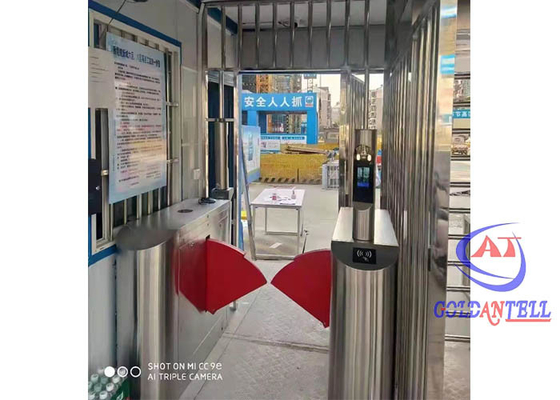 ประตูหมุนควบคุมการเข้าถึงอัตโนมัติอัจฉริยะกันน้ำ IP54 สำหรับสวนสนุกรถไฟใต้ดิน