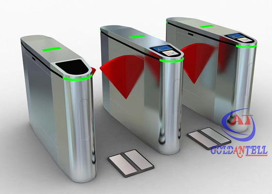 กลไกอัจฉริยะ ESD Gate Biometric Scanner Flap Turnstile Gate พร้อมซอฟต์แวร์ฟรี