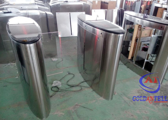 ตั๋วบาร์โค้ดไบโอเมตริกซ์เมโทร Flap Barrier Gate สำหรับการควบคุมการเข้าออก