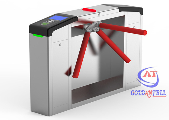 QR Code Access Control Turnstile Gate ประตูกั้นขาตั้งกล้อง LED อัตโนมัติเต็มรูปแบบ