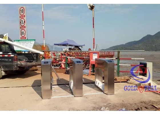 ประตูหมุนขาตั้งกล้องแบบสองทิศทาง IP54 พร้อมระบบควบคุมการเข้าถึงการจดจำใบหน้า RFID
