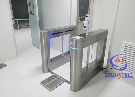 อัตโนมัติ Swing Barrier Baffle Gate Turntile Office การควบคุมการเข้าถึงที่รวดเร็ว Smart Hotel Remote Control ทางเข้า