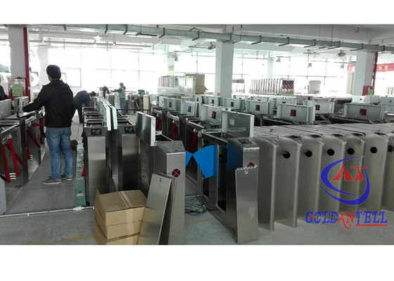 อินทรีย์เซนเซอร์ Flap Barrier Turnstile ความปลอดภัยสูง Full Auto Servo Motor สําหรับสนามบิน