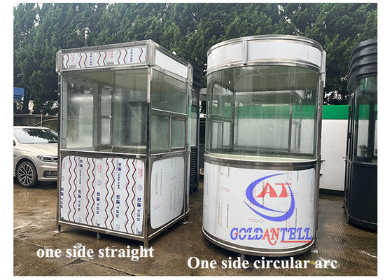 OEM Steel Portable Parking Security Guard Booth Customized Size & Color Heat Insulation