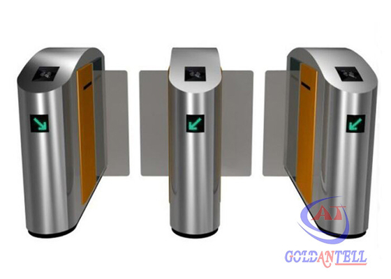 เครื่องอ่านการเข้าถึง zk ครึ่งความสูงหรือเต็มสูง Turnstile Retractable Glass Barrier ประตูความเร็วสำหรับโรงละครในร่ม