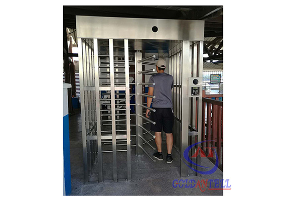 ทางออกฟุตบอล 230volt ไฟฟ้าประตูหมุนเต็มความสูงราคา / rfid ลายนิ้วมือเปิดประตู