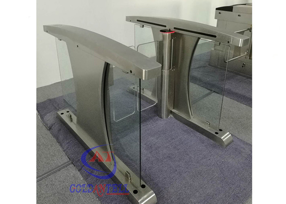 ประตูรั้วความเร็วสูงของจีน rfid อุปสรรคการแกว่งครึ่งความสูง Turnstiles สำหรับการเข้าถึงทางเท้า