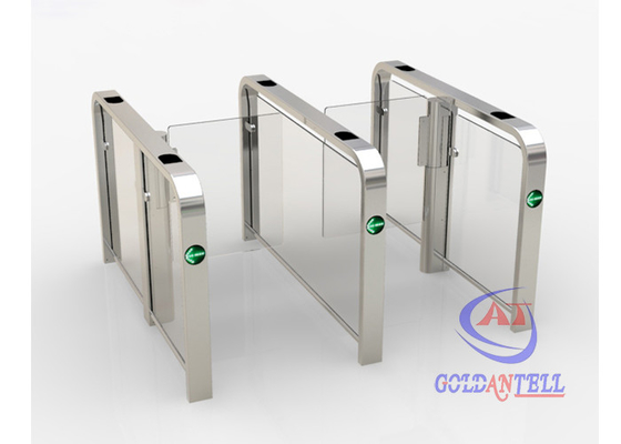 CHINA หรูหราสมาร์ทแชนเนลออกแบบประตูสวิงแขนเดียวครึ่งความสูง Turnstiles พร้อมเครื่องหมาย CE