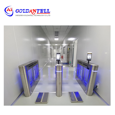 การจํานองใบหน้า ESD Swing Turnstile Gate แขวนข้อมือและรองเท้า Tester ร่างกายมนุษย์ Static