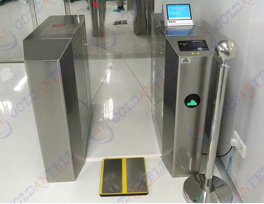 Bi-Directional Swing Gate Turnstile with 1200*280*1000mm Dimension 55-130CM Lane Width and AC 110~240V Power Supply