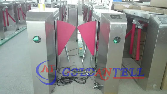 Security Turnstile Gate with 0.2s Barrier Open/Close Time RS-232 and RS485 Communication Interface and 2-Way Operation Direction