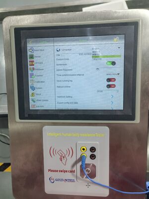 8 Inch Screen Esd Tester With Wrist Strap Footwear Anti-static Tester For Lab and Factory
